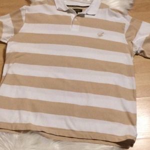 South Pole men’s polo striped short  sleeves Sz XL